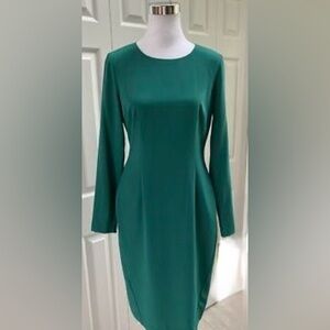 Daniel Cremieux Teal Long Sleeve Dress